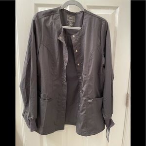 NWT Charcoal Cherokee scrub jacket